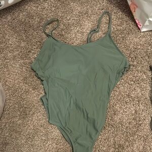 Green One-Piece Swimsuit
